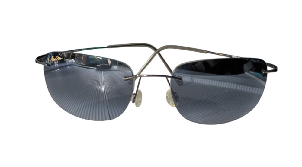 Vintage Maui Jim Kapalua MJ-502-02 Titanium Rimless Sunglasses